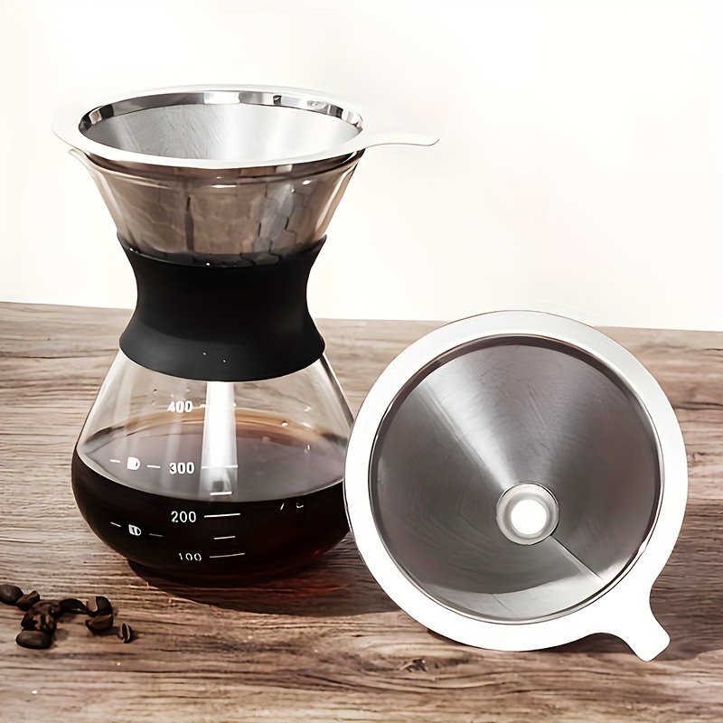Pour Over Coffee Maker Stainless Steel Permanent Filter - Temu