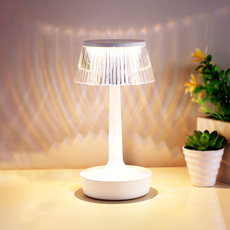 Lampe de table sans fil rechargeable, Lampe exterieur LED sans fil  portable, Lampe Chevet Intensité Variable à 3 Niveaux de Luminosité pour  Buffet/Restaurant/Chambre à Coucher 
