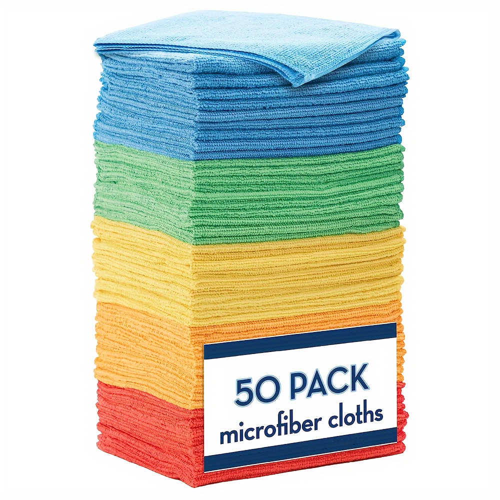 Image of Standard Dimensions Of 30cm By 30cm, Microfiber Cleaning Cloth, Bulk Microfiber Towels Suitable For Home Use, Reusable And Cloths For Vehicles, In Colors