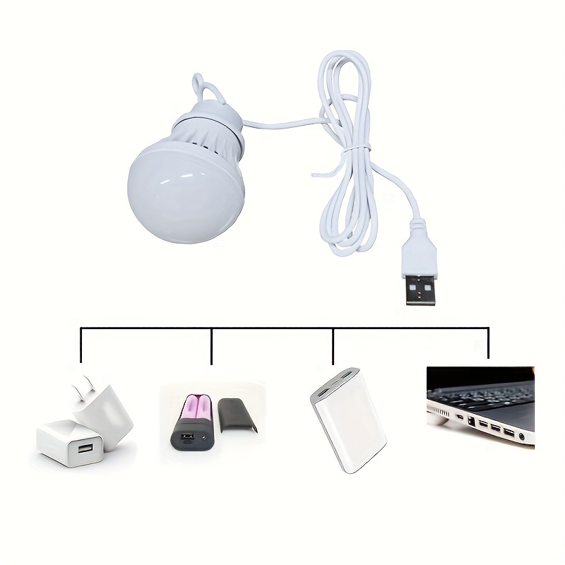 USB Lamp Bulb 5V Lantern LED USB Power Reading Book Light