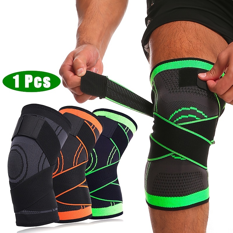 1PCS Fitness Running Cycling Knee Support Braces Elastic Nylon