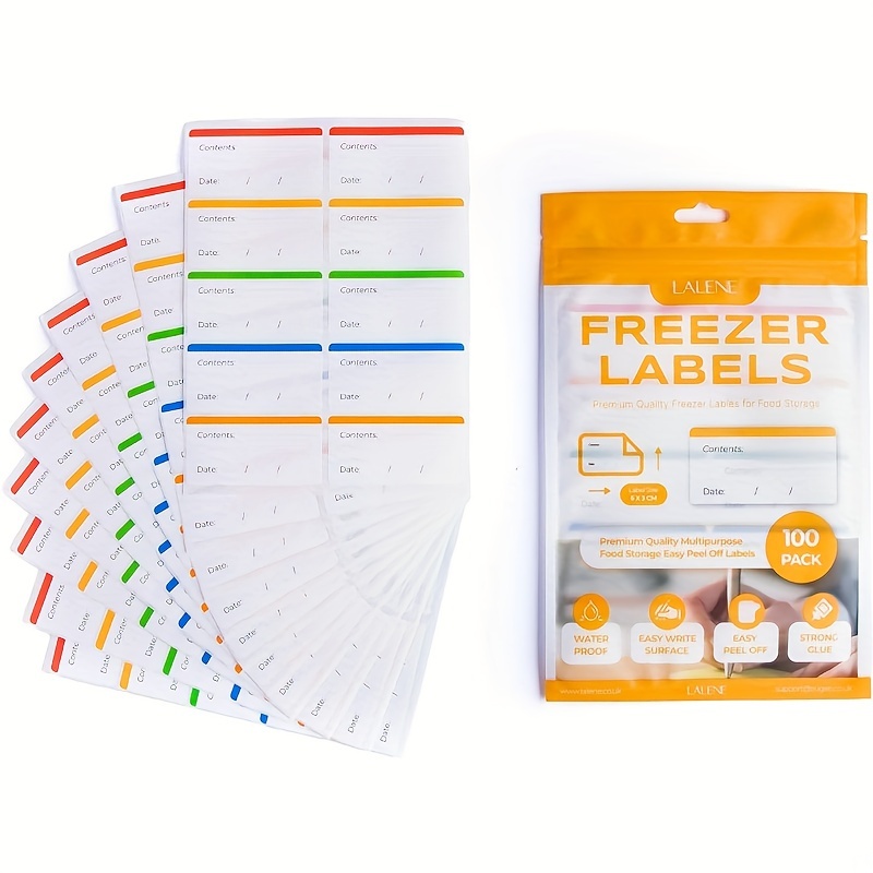 Coloured Freezer Labels Food Storage Labels Stickers Fridge - Temu