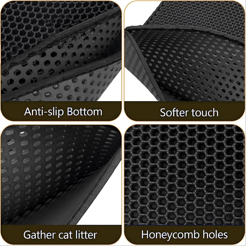 Cat Litter Mat Pet Waterproof Double Eva Layer Toilet Foldable Bottom Non  Slip