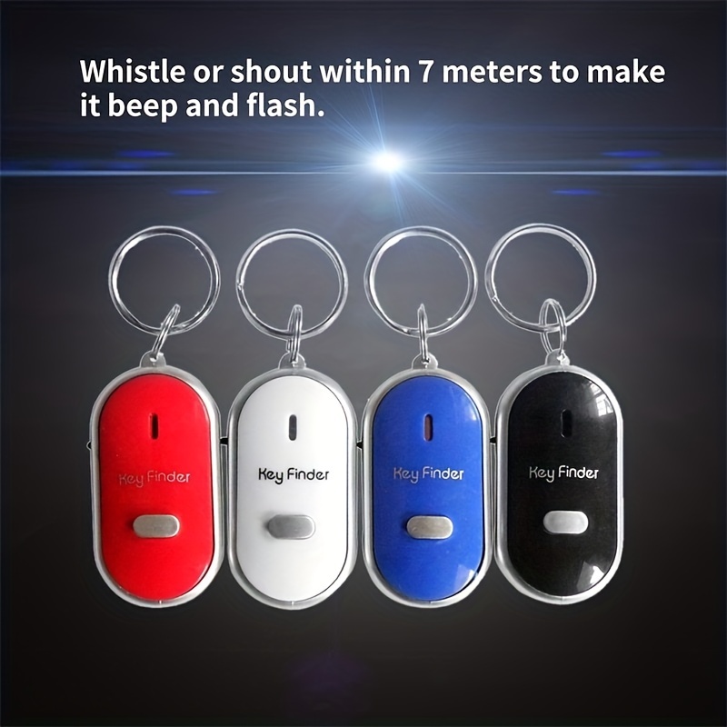 LED Whistle Key Finder Flashing Beeping Sound Control Alarm
