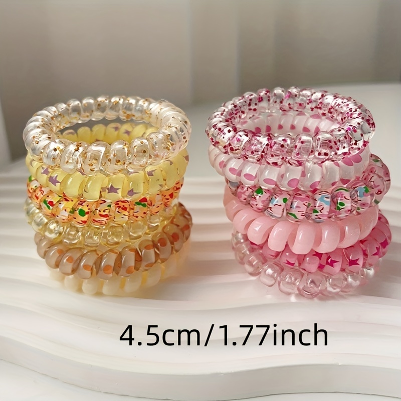 Telephone Line Shaped Hair Tie Hair Bands Ponytail Holders - Temu