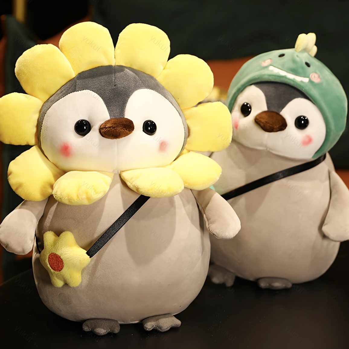 Cute Sunflower Penguin Doll