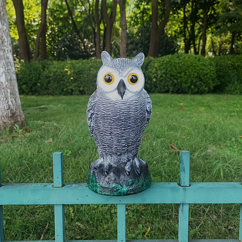 

1pc Owl Decoy: Scare Away Birds & Instantly - Plastic Owl Statue For Outdoor Garden, Balcony, Porch & Yard Pattern Color Position Random