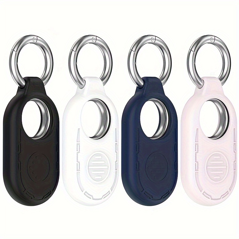 Image of (4 Pack) Compatible With For Galaxy Smarttag2 Case, Scratch Resistant Silicone Protective Skin Cover For Galaxy Smarttag2 Case With Key Ring