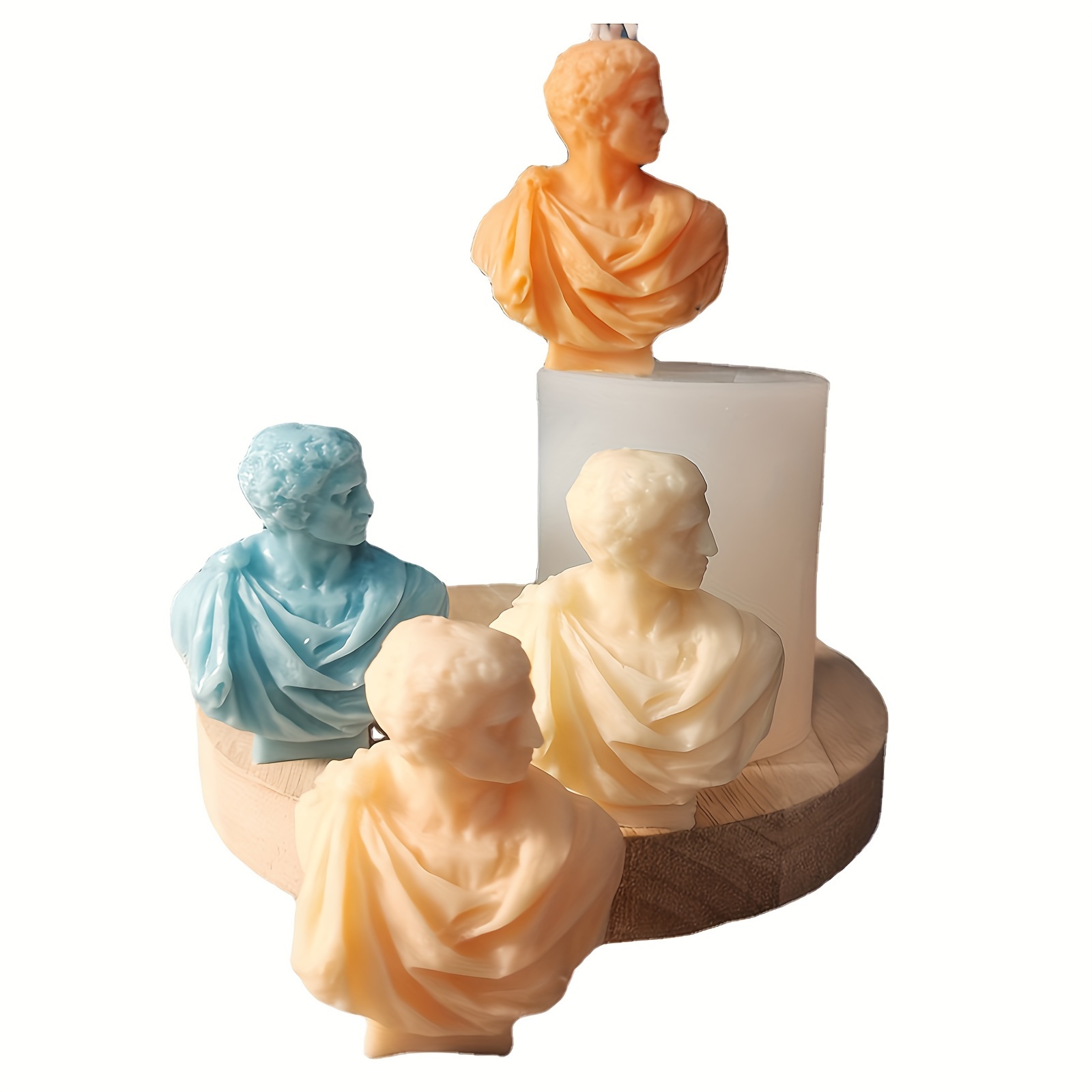Moule En Silicone Pour Bougies Et Résine - Statue Style Western - Réutilisable, Supporte Four Et Congélateur