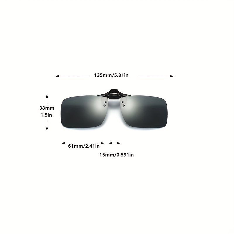 Eyeojo 2pcs Trendy Cool Polarized Clip On Sunglasses Sunglasses