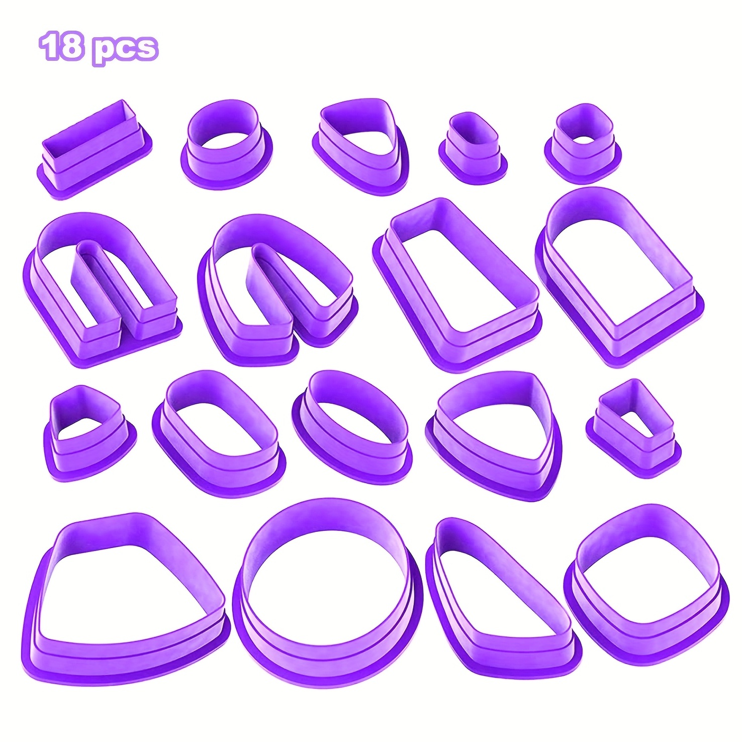 Polymer Clay Cutters Set Plastic Clay Earring Cutters With - Temu