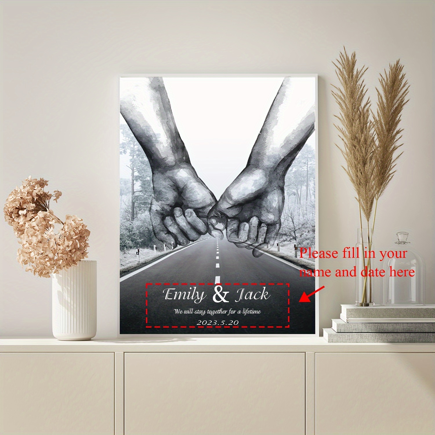Premium AI Image | Poster For The Anniversary Of The Gold Wedding With Image Couple Love Watercolor 899263 10092