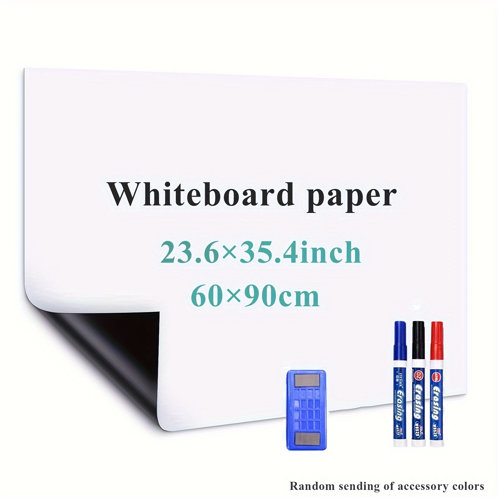 Tableau magnétique effaçable à sec Blanc 60x90 cm