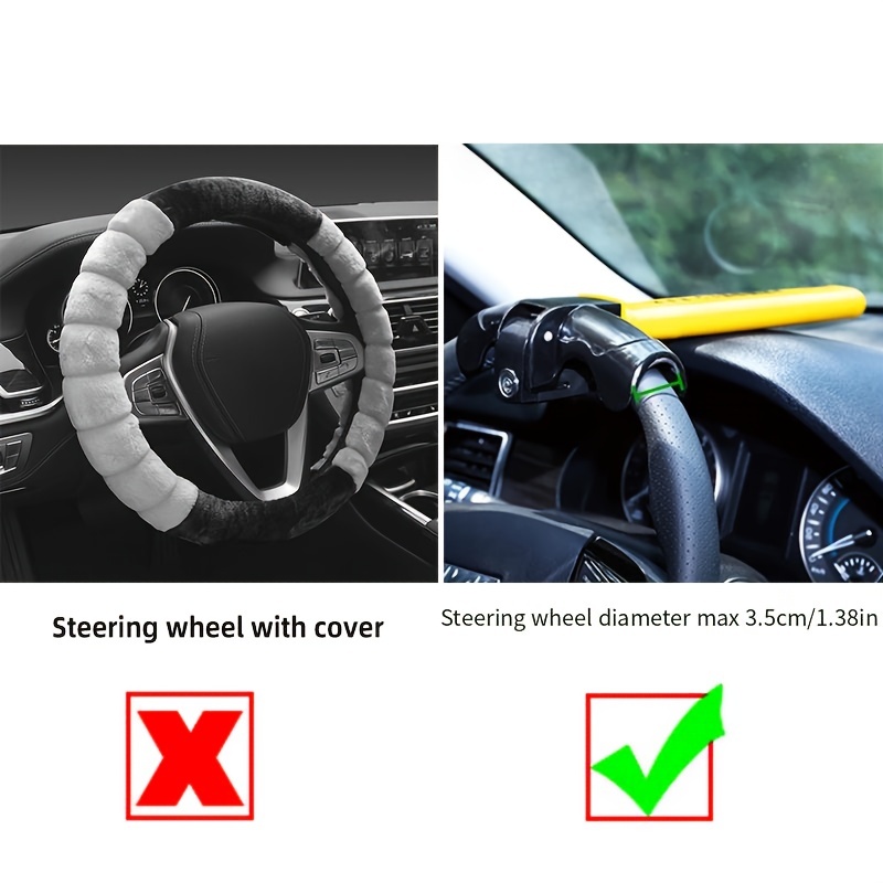 Bloqueo de volante de coche, dispositivo antirrobo de cinturón de seguridad  Universal con 2 llaves para la mayoría de los coches y SUV, accesorios -  AliExpress