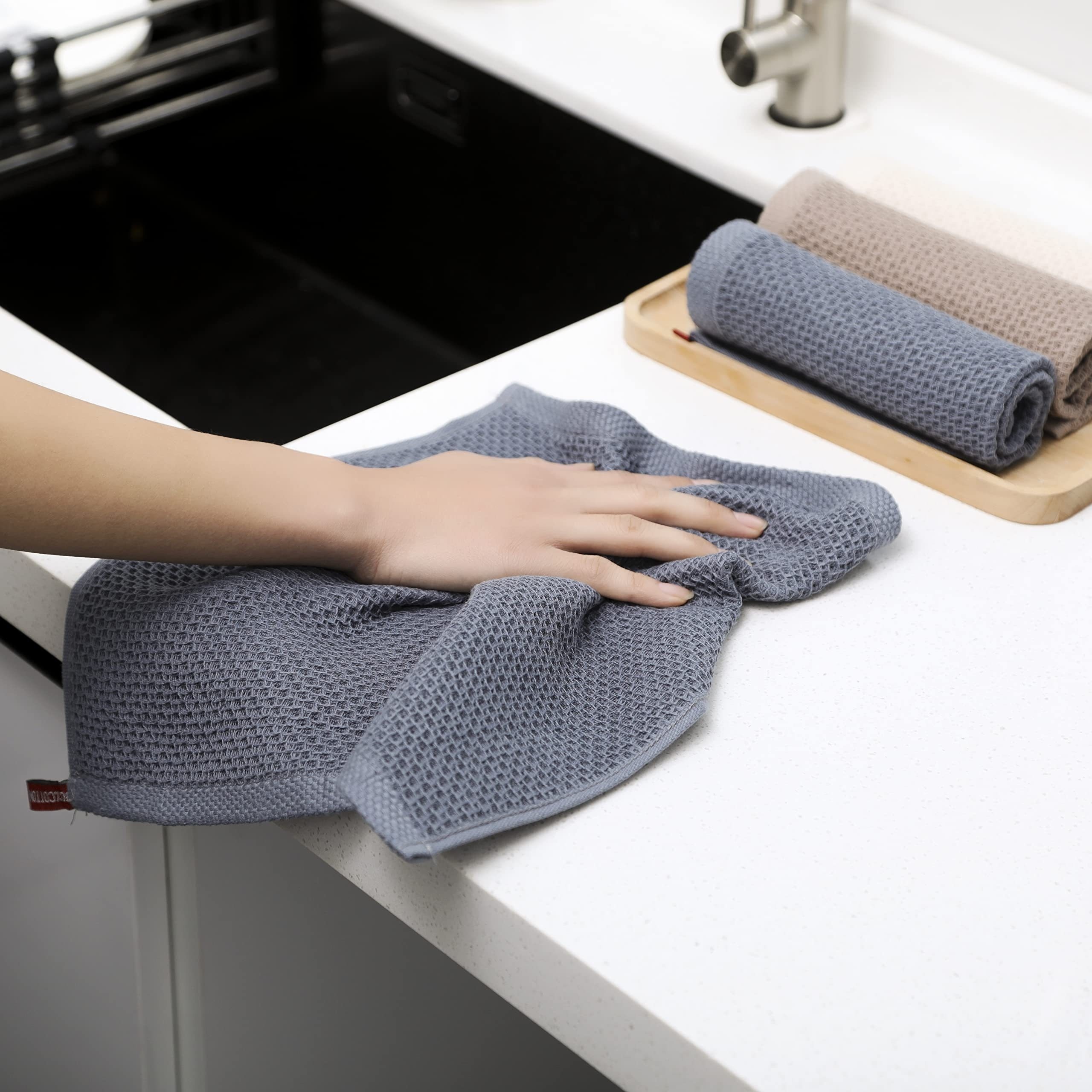 Cotton Waffle Towel For Kitchen And Household Goods Wipes