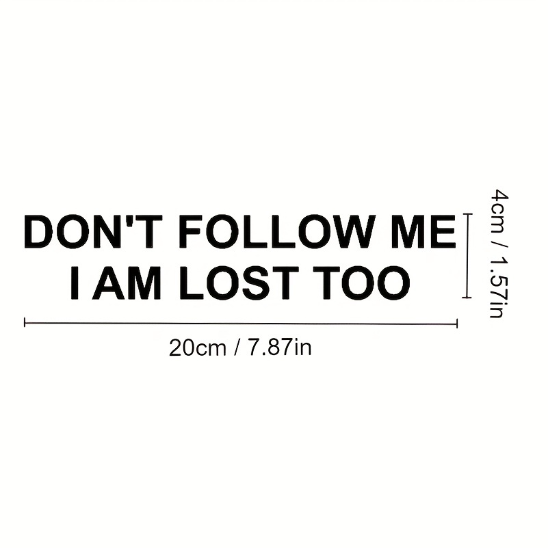 Dont Follow Stupid Funny High quality Car Sticker Decal - Temu