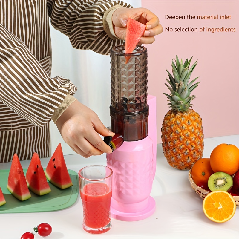 Slow Juicer With Power, Cold Press Juicer, Juicer, Wide Slot, Silent Motor,  Vegetable And Fruit Juicer - Temu