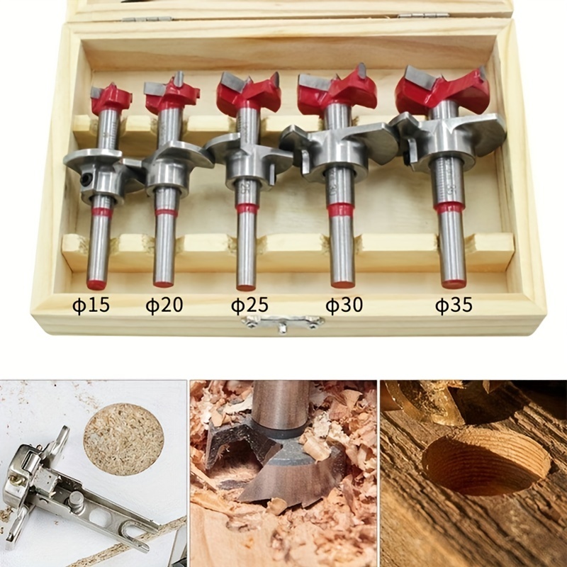 Woodworking Hole Opener Set Positioning Hard Alloy Flat Wing Temu