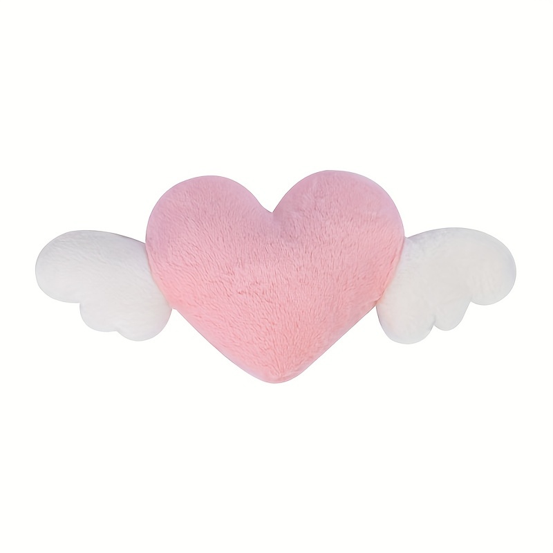 seemehappy Pink Heart Comfortable Car Seat Pillow for Driving,Head Rest  Cushion,Cute Neck Pillow for Travelling and Home-Headrest Pillow 1 PCS
