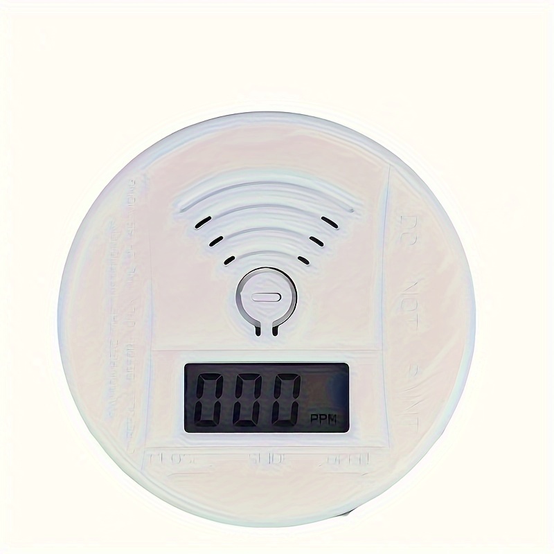 1pc Detector De Monóxido De Carbono, Detector De Alarma De Monitor De Gas  CO, Sensor De CO Con Pantalla Digital LED Para Hogar, Depósito