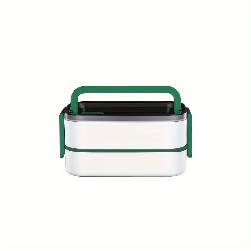 Double Box Microwaveable Stainless Steel Lunch Box - Microwaveable