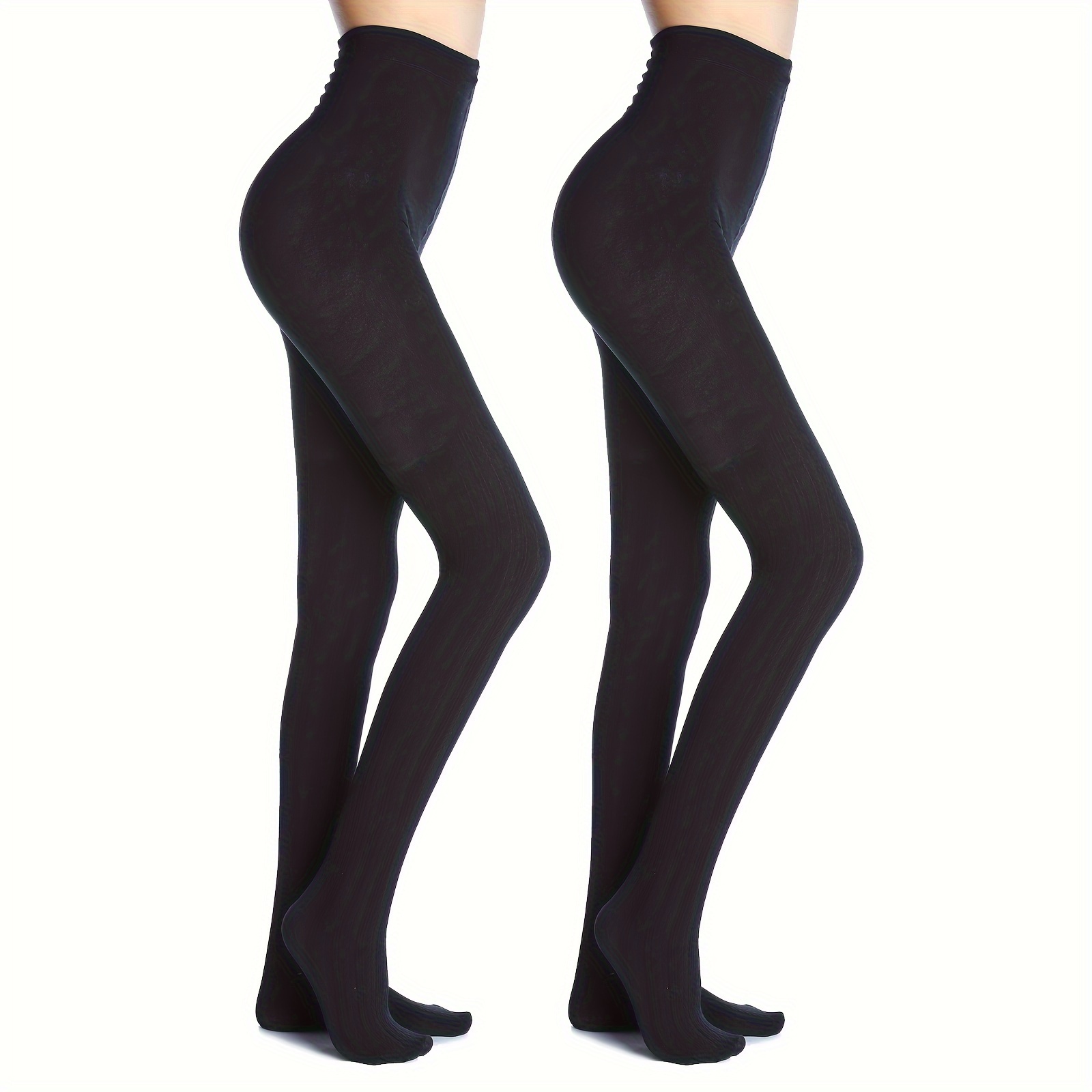 Solid Elastic Tights Opaque High Waist Slim Leggings Women's - Temu Canada