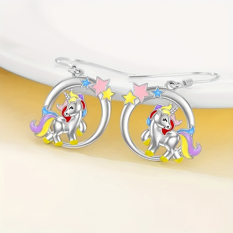 fashionable cute rainbow unicorn pendant Temu