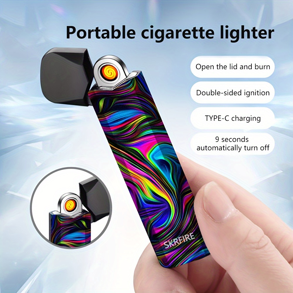 Usb Rechargeable Mini Lighter Tungsten Safety Lighter - Temu