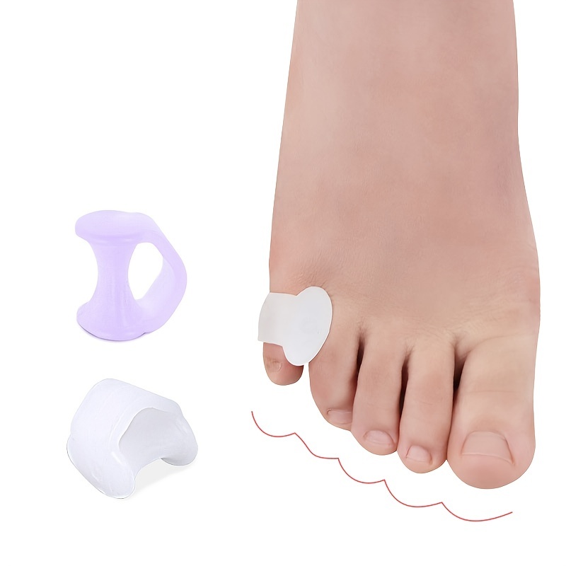 2pcs (1pair) Silicone Toe Separator Professional Pedicure Supplies