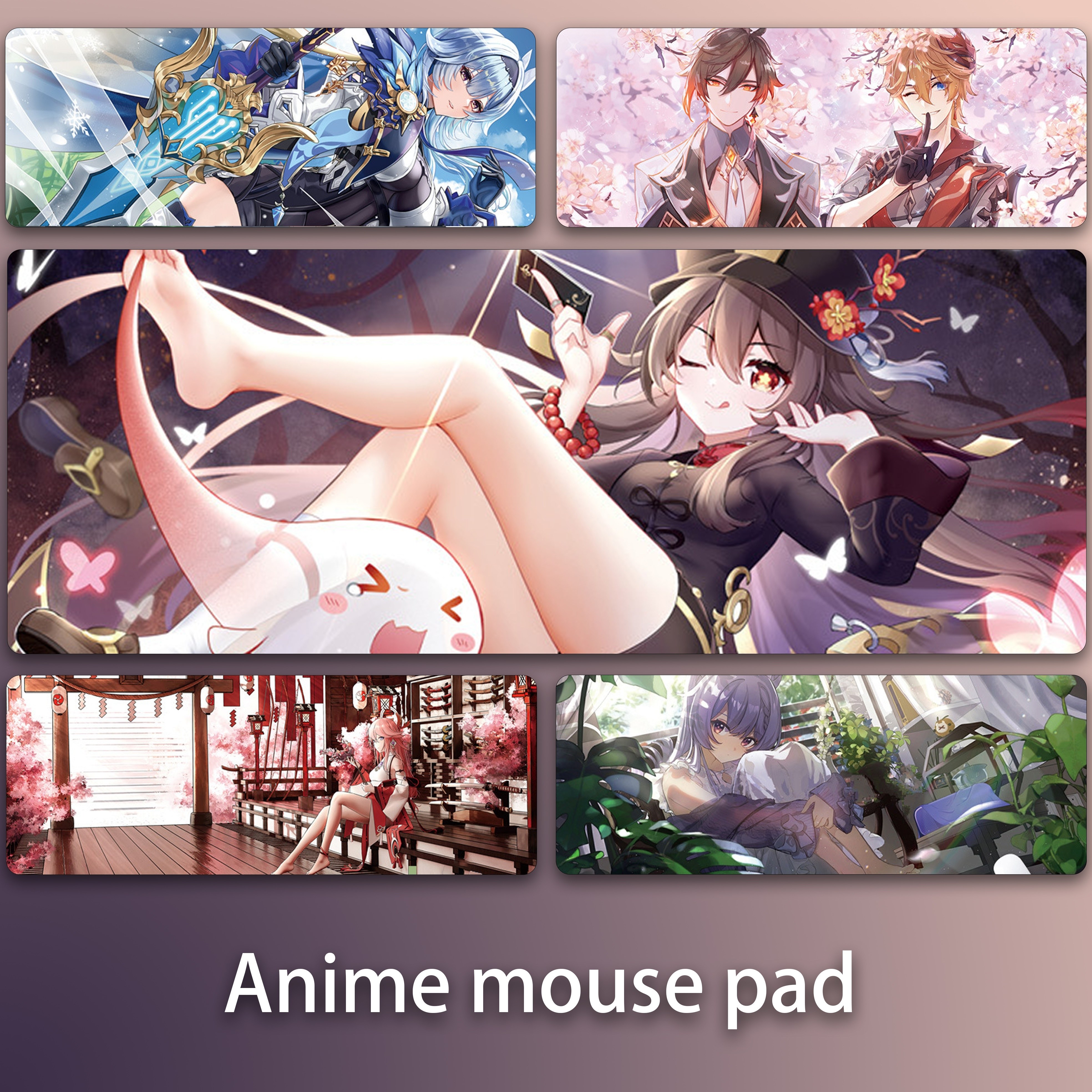 Oshi No Ko Aqua and Ruby Hoshini Anime Mouse Pad Desk Mat