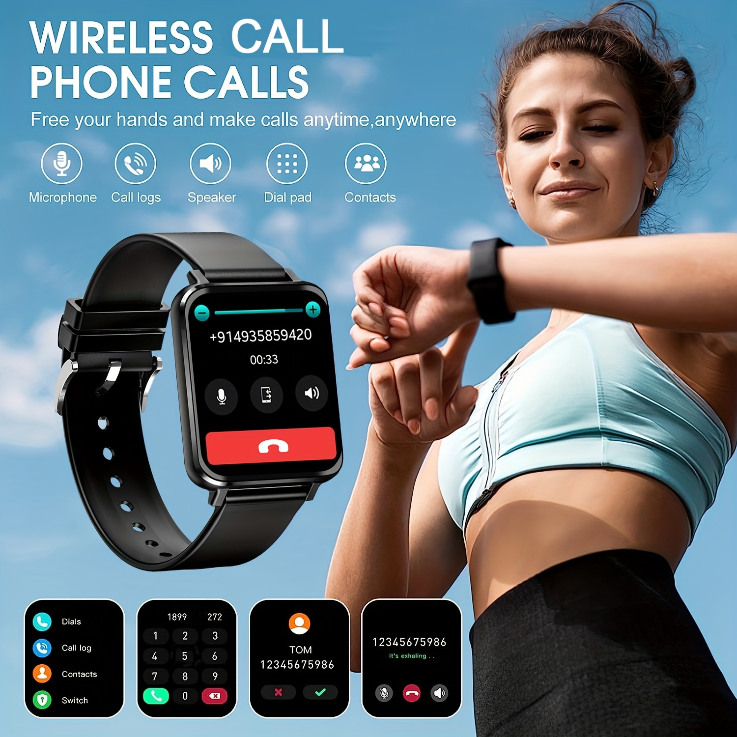 ENOMIR Smart Watch for Men Women(Answer/Make Call), Alexa Built-in,Fitness  Watch with Heart Rate SpO2 Sleep Monitor 100 Sports 5ATM Waterproof