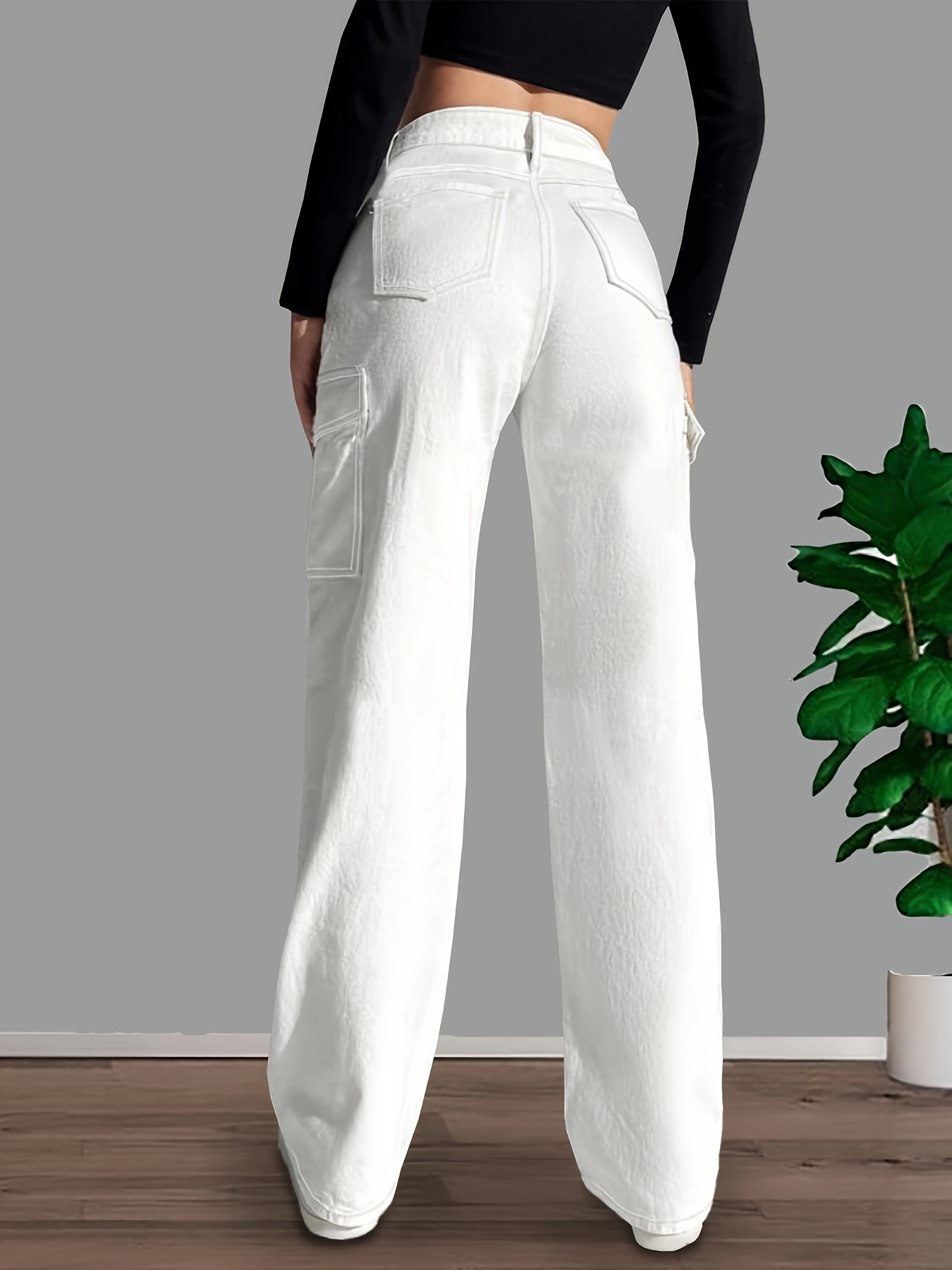 How to style high waisted trousers  White pants women, White pants outfit,  Outfits