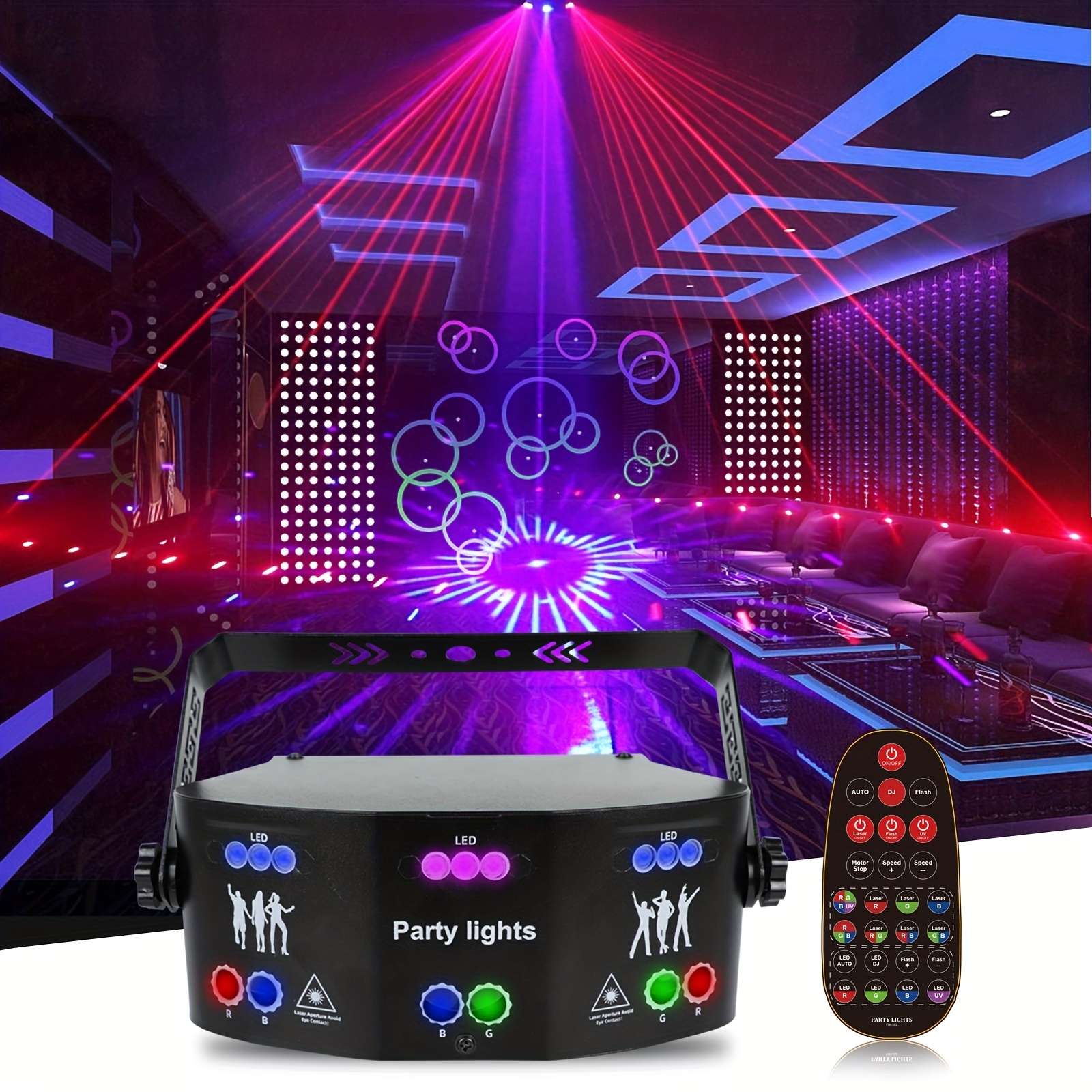 Acheter Lumières de fête DJ Disco lumières de scène projecteur LED karaoké  stroboscope effectuer pour l'éclairage de scène pour les fêtes KTV  anniversaire mariage décorations de noël lumière
