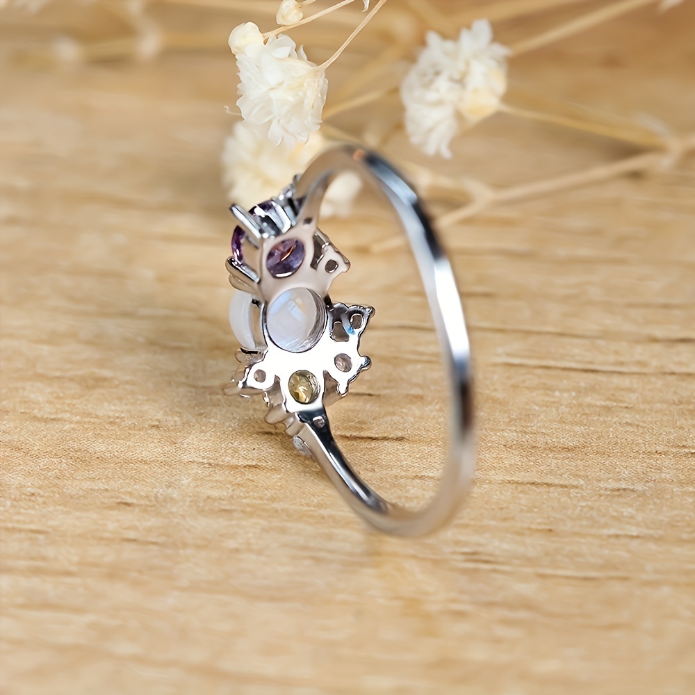 Moonstone Moon Ring 4