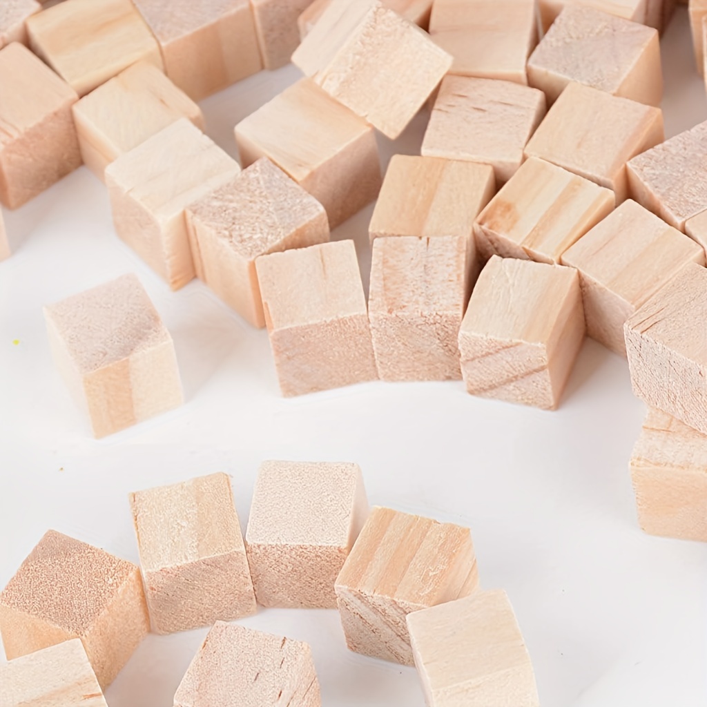 wooden cubes 1 inch