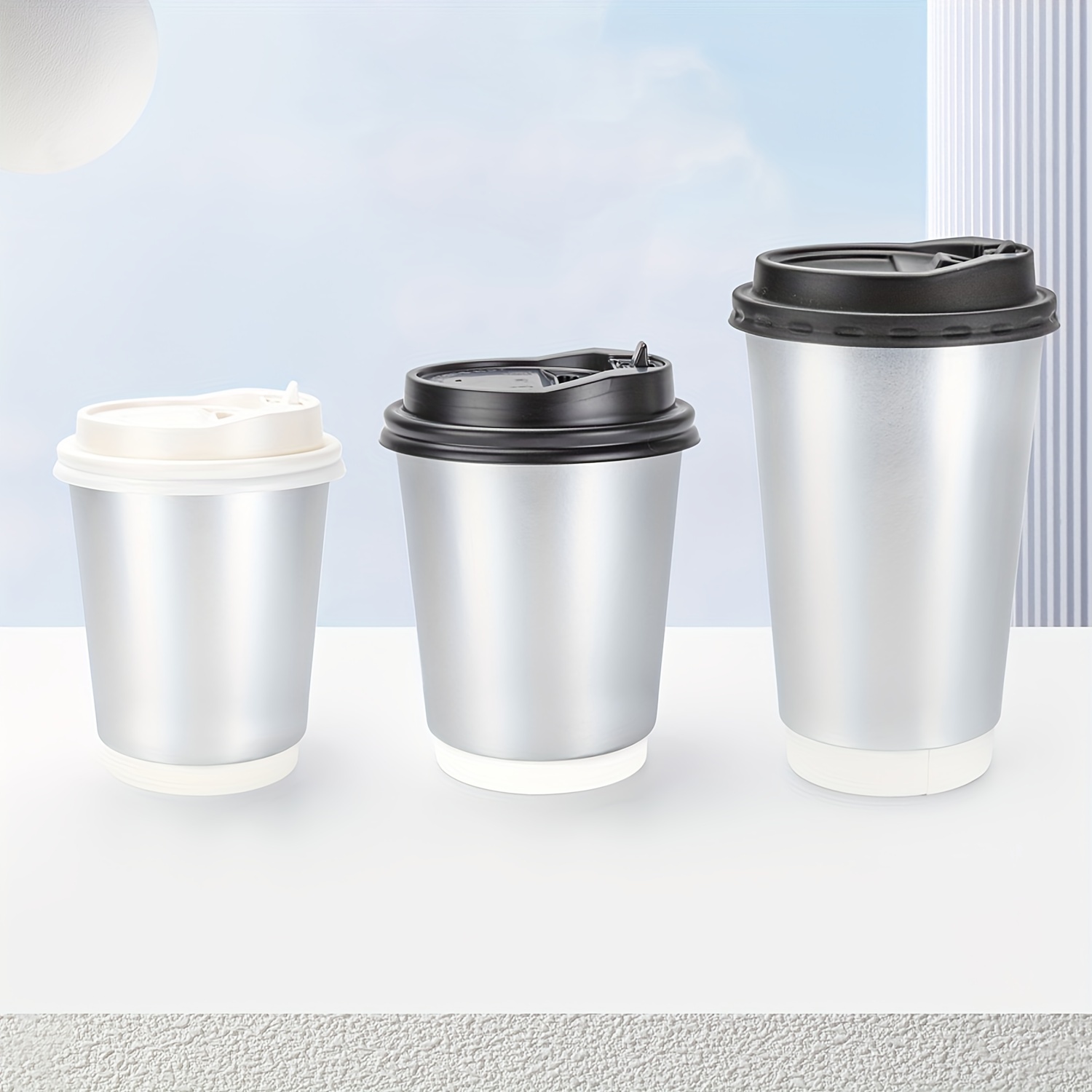 Disposable Hot Cup Double Layer Coffee Cup Paper Cups For - Temu