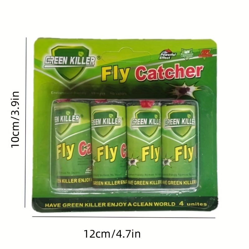 4pcs Sticky Flytrap Fly Rolls Sticky Fly Paper Effective Paper Catcher  Strips Indoor Outdoor
