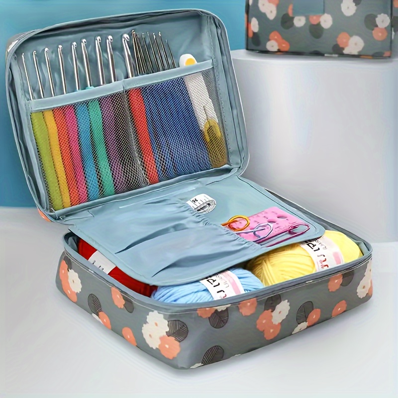 1pc Knitting Needle Crochet Hook Storage Box Straight Weaving Knitting  Needles Plastic Organizer Sewing Tools