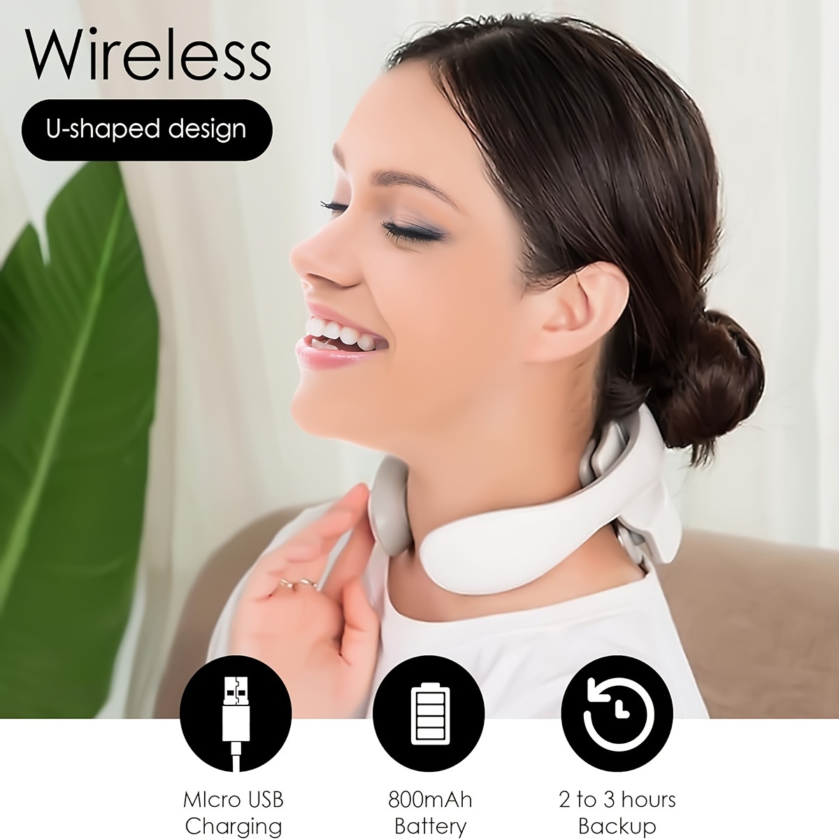 Smart Neck Massager Low Frequency Pulse Cervical Electric