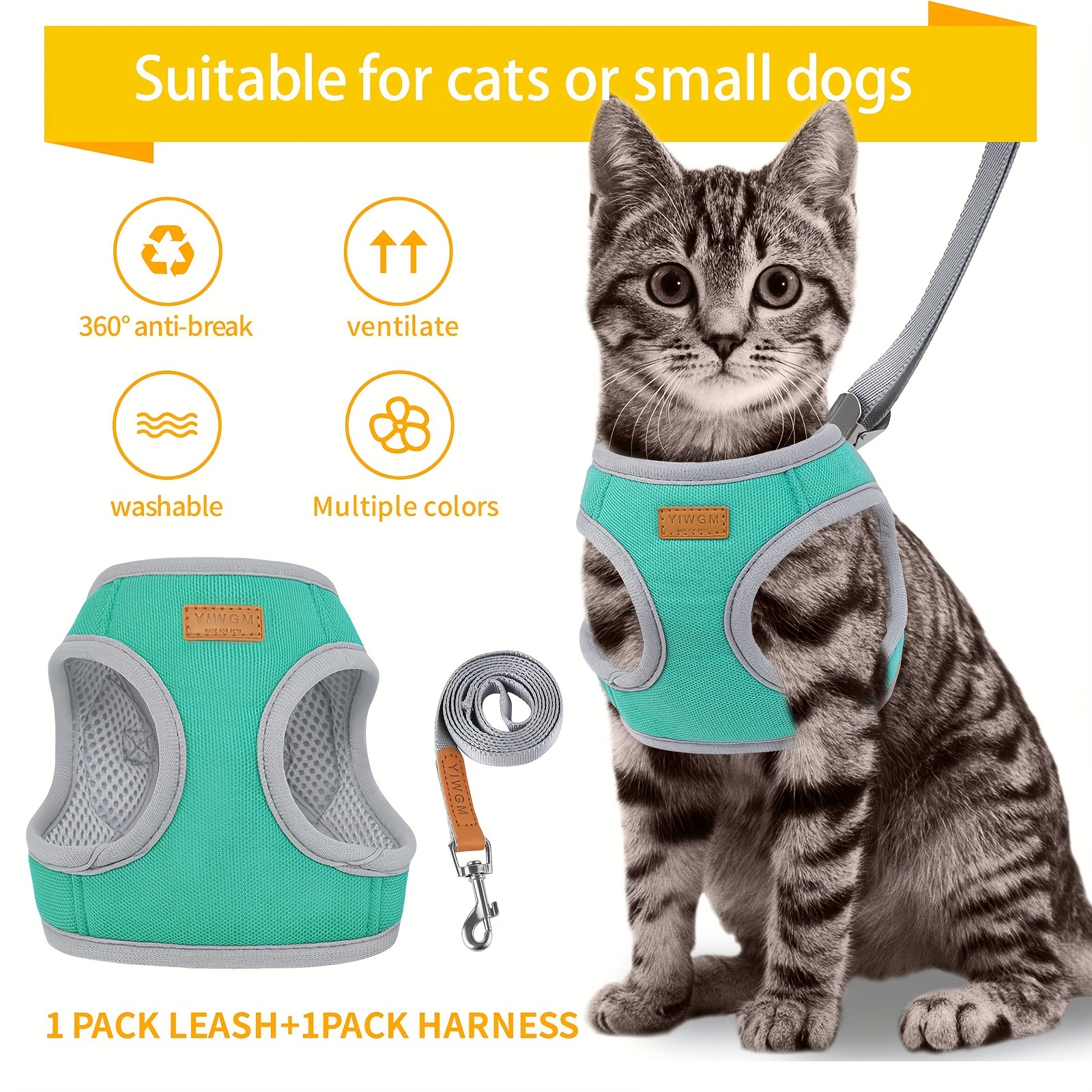 Cat best sale vest harness