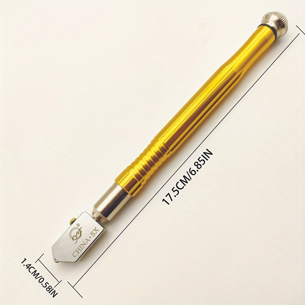 1pc New Handheld Glass Cutter Tool With Large Oil Filling Roller