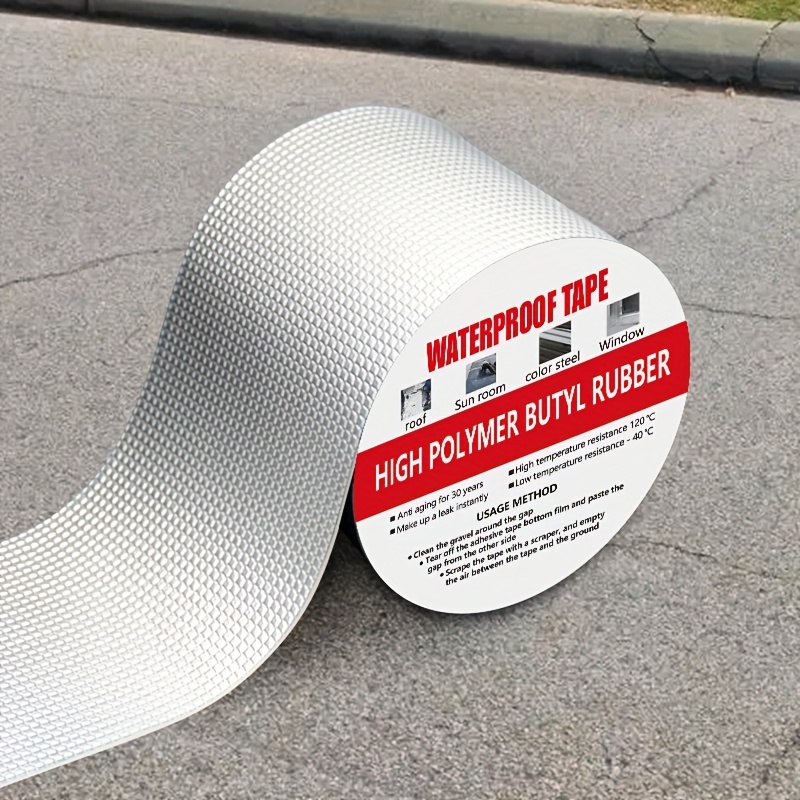 Butyl Waterproof Tape, Profession Waterproof Sealing Tape for Outdoor Or  Indoor, Pipe Repair Tape for Water Leaks, All Weather Leak Proof Strip for