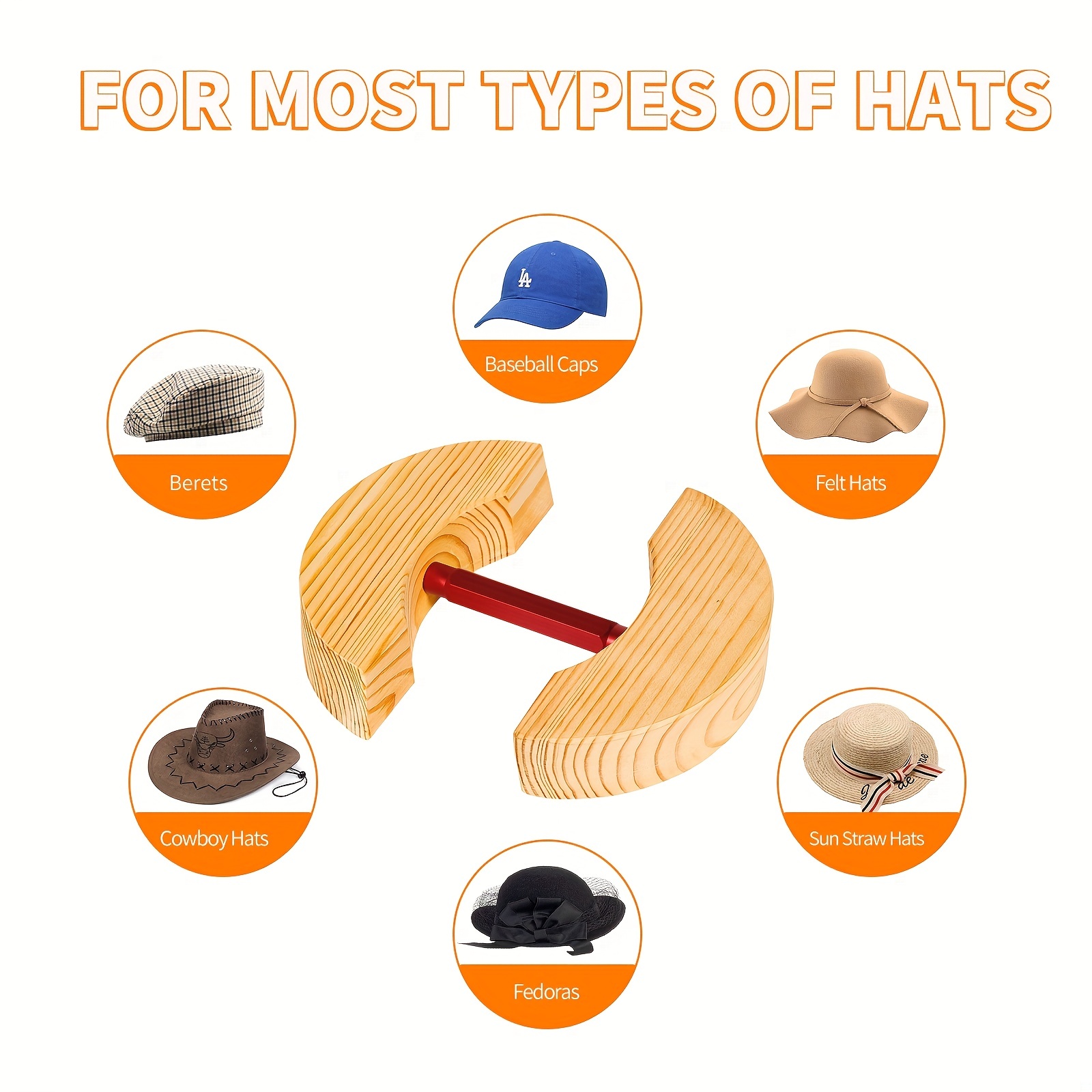 Hat Stretcher for Fitted Hats Men Women Cowboy Hat Stretcher Hat