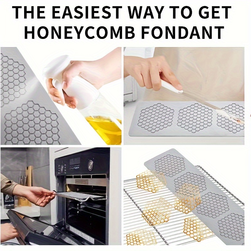 Honeycomb Lace Fondant Mold Honeycomb Shape Lace Mat For - Temu