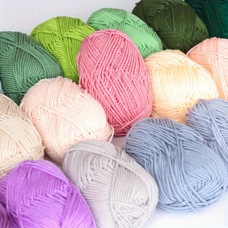  Rosa púrpura Crochet tejer hilo de algodón hilo de algodón  suave caliente hilo accesorio hilo DIY suéter bufanda guantes hilado 7.05  oz : Arte y Manualidades