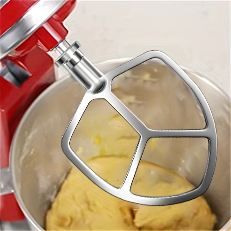 5-6 Quarts ( Approximately 1.8 Liters) Flat Bottom Mixer, Stainless Steel  Paddle Attachment, For KitchenAid Professional 5 Plus And 600 Series Mixers
