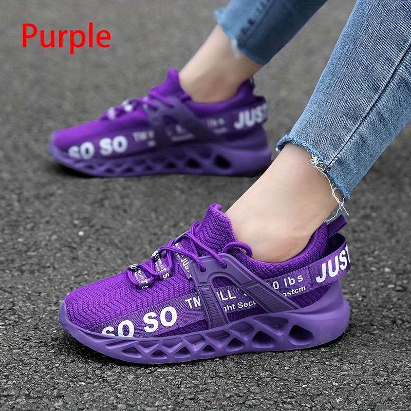 Women's Letter Graphic Running Shoes Lightweight Casual Sneakers
