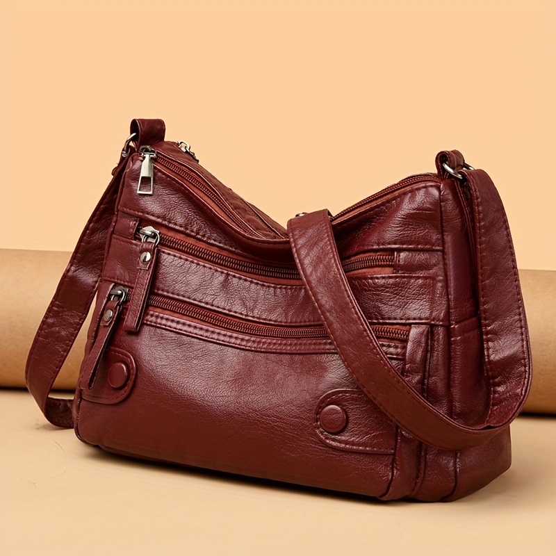 Ladies 2024 burgundy bags