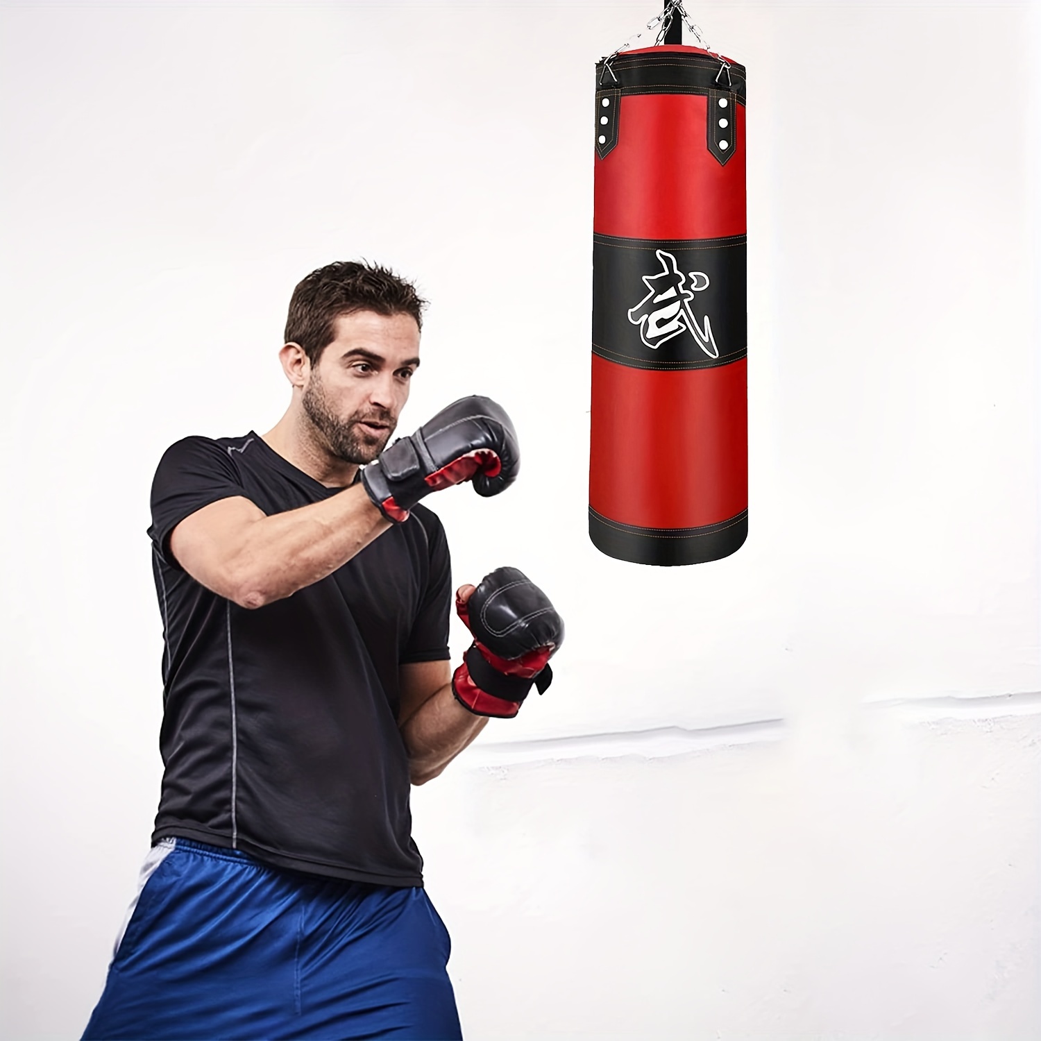  Saco de boxeo pesado de montaje en pared para Muay Tai,  entrenamiento de boxeo en casa y entrenamiento de boxeo en el gimnasio :  Deportes y Actividades al Aire Libre