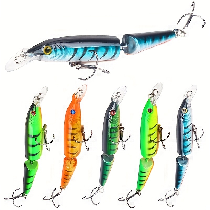 Two Color Multi section Bone Fishing Lure Artificial Bionic - Temu